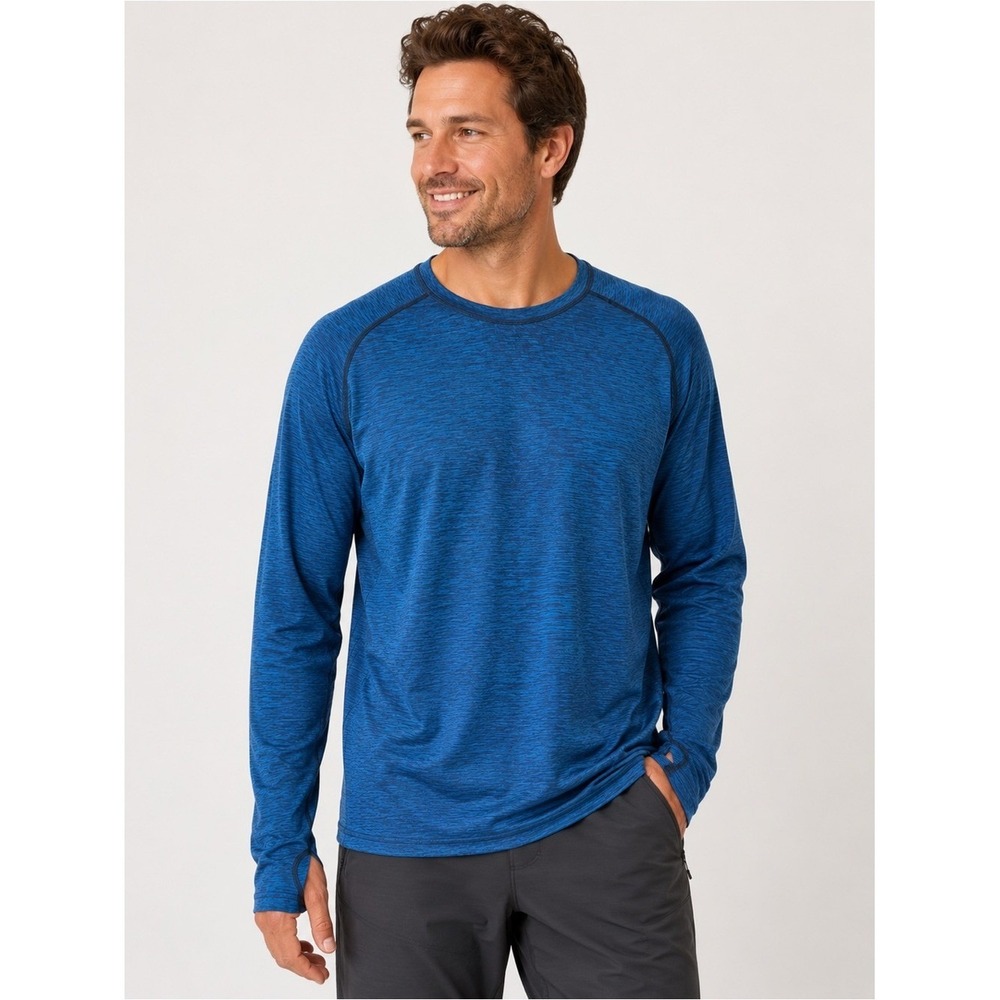 Lululemon Metal Vent Tech Shirt Mens XL Blue Long Sleeve Training